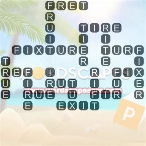 Wordscapes Level 1605, White 5.
